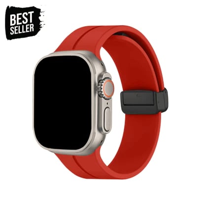 Silicone Magnetic Folding Band For Apple Watch Ultra Series 9/8/7/6/SE