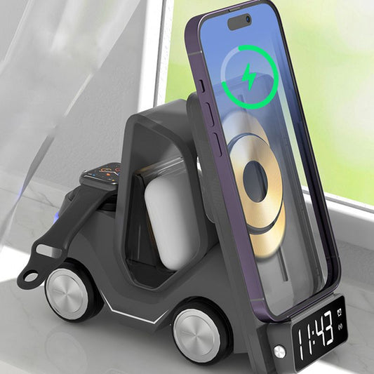3-in-1 Car Shape Fast Wireless Charger Stand
