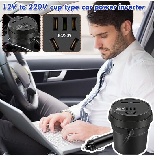 Water cup type car inverter