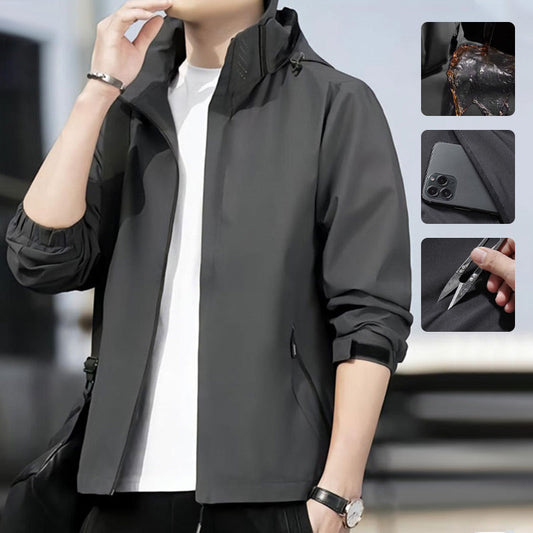 🔥Lightweight Full-Zip Hooded Jacket